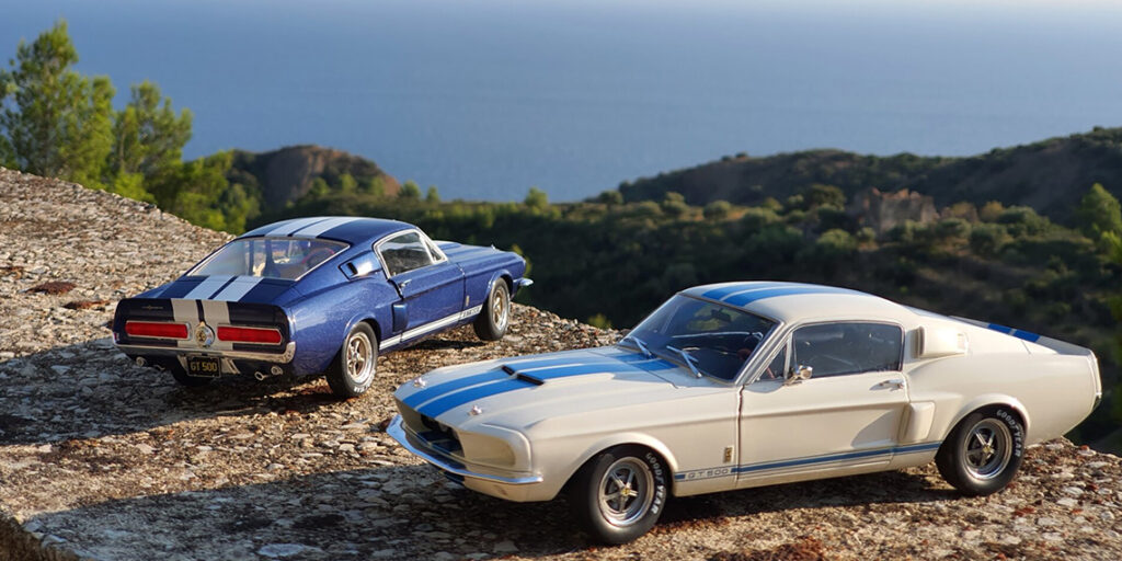Solido nous offre une version en édition limitée de sa Mustang Shelby GT500, l’occasion de la mettre face à face avec un autre coloris – Présentation